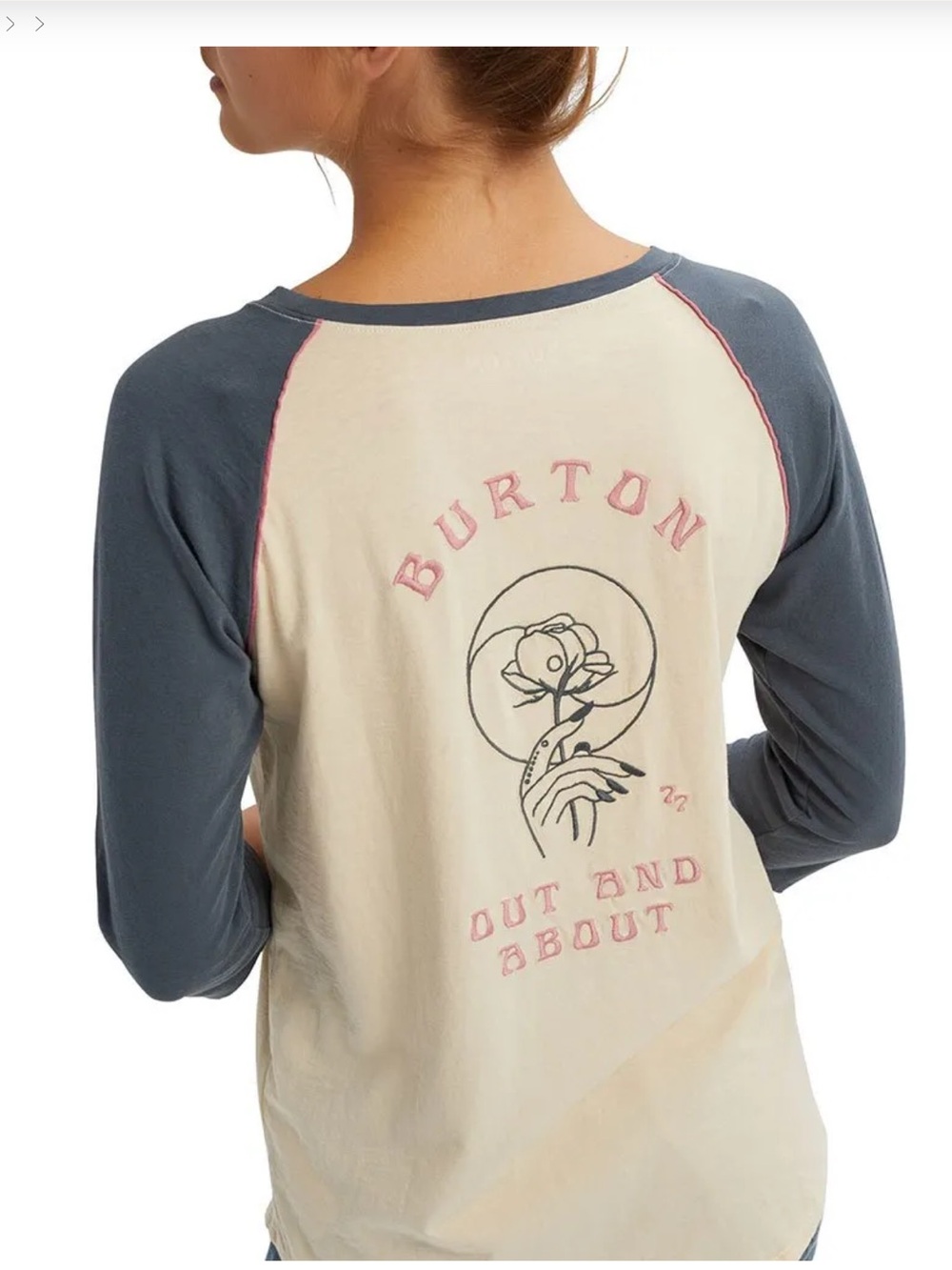 Burton Caratunk Raglan Sleeve T-Shirt Ladies Size L